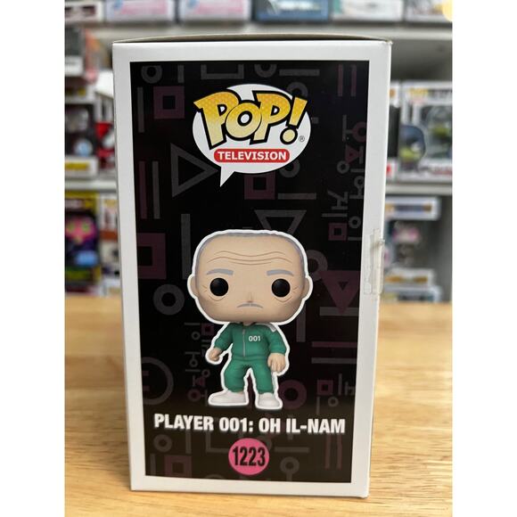 Player 001 Oh Il-Nam Squid Game Funko Pop #1223 Television TV Netflix Games Old - Picture 2 of 6